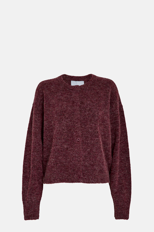 Aurelia Knit Cardigan Cordovan