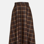 Minus Christel Midi Skirt Tiramisu Checked.