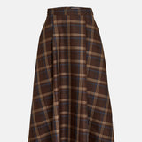 Minus Christel Midi Skirt Tiramisu Checked.