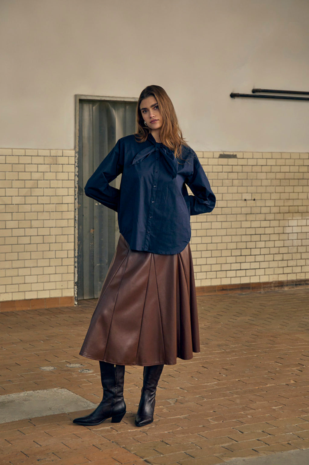 Isabel Oversize Shirt Sky Captain