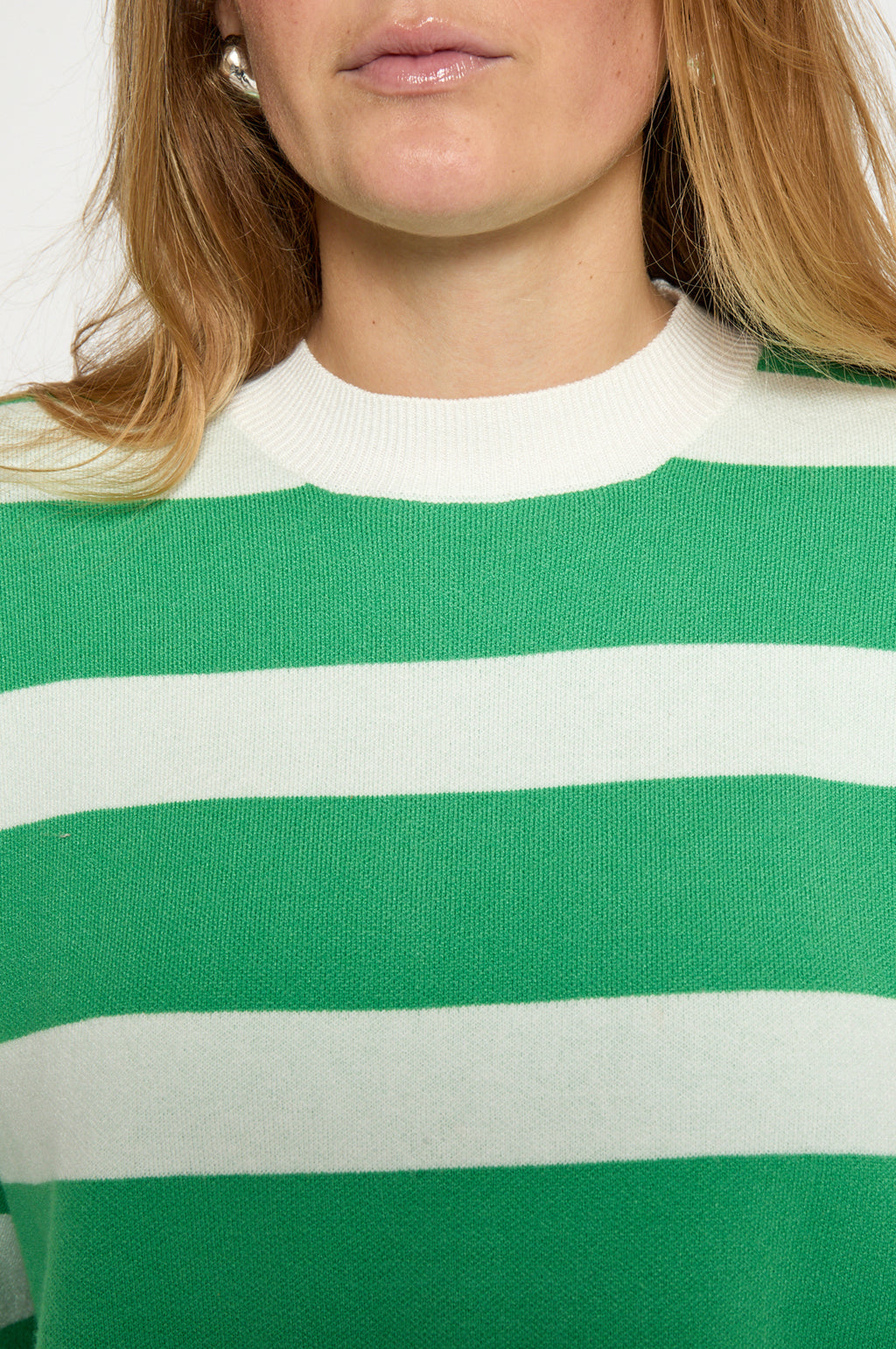 Lupi Knit T-Shirt Green Briar Stripe