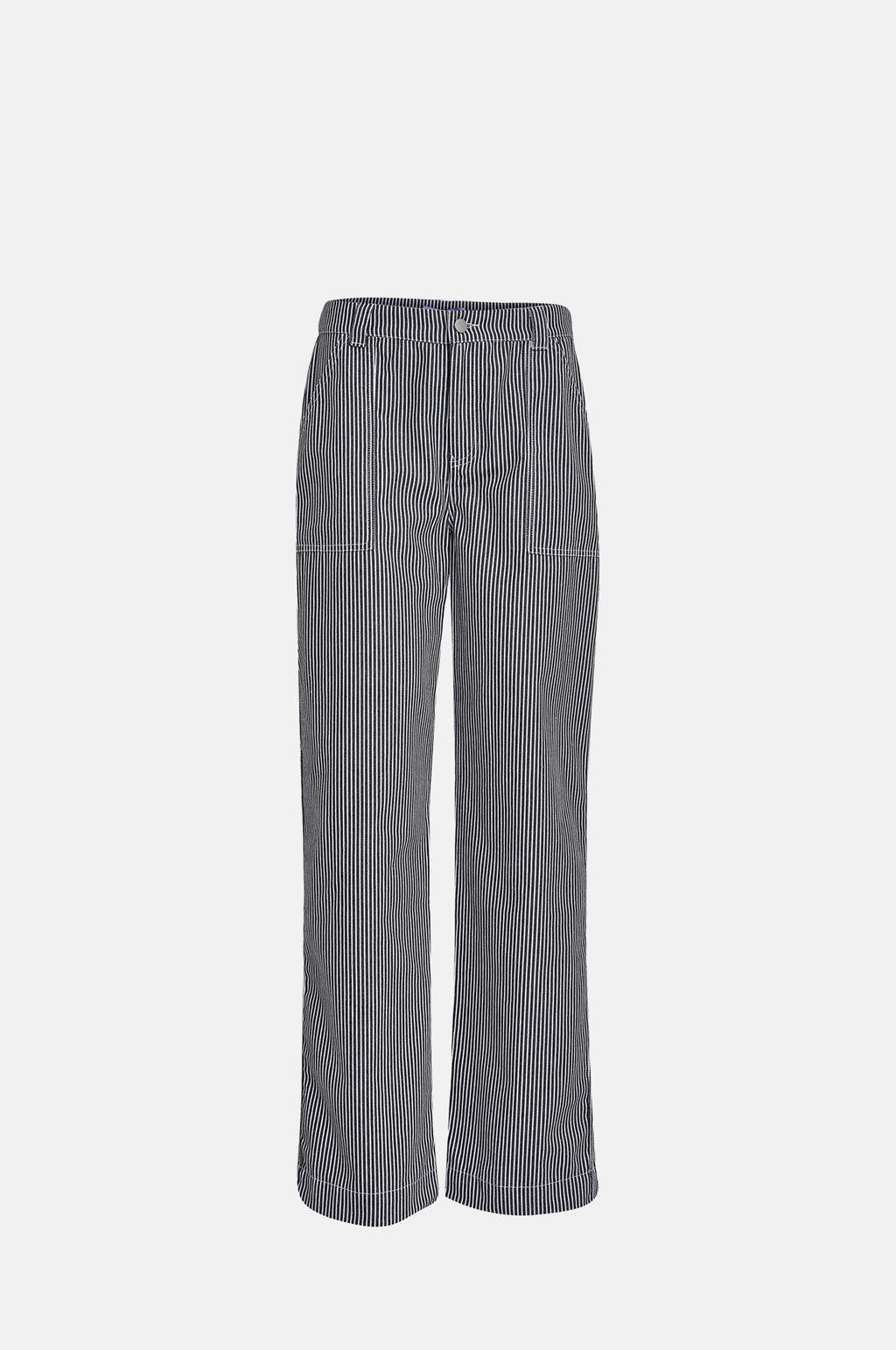 Minus Marika Straight Leg Pant Black Stripe.