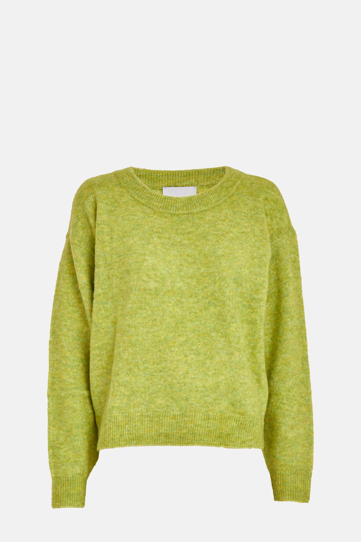 Minus Marina Knit Pullover Dark Citron Melange.
