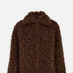 Minus Petzy Faux Fur Jacket Chicory Coffee.