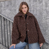 Petzy Faux Fur Jacket Chicory Coffee