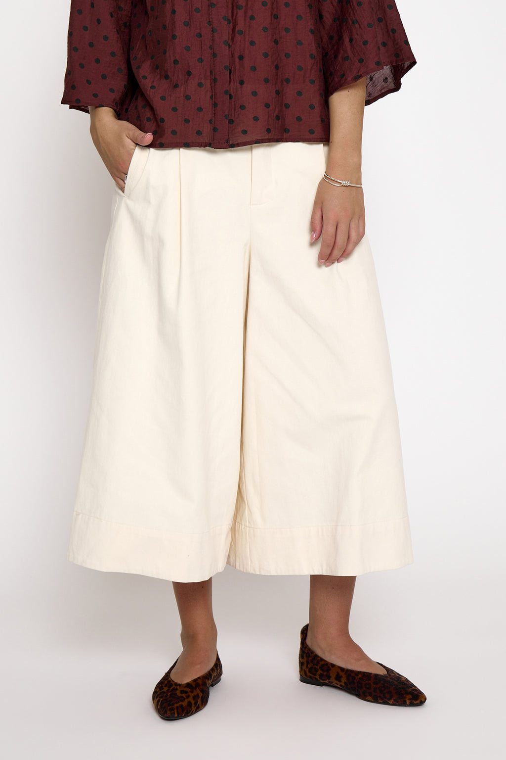 Rienne Mid Waist Pant Sand Gray