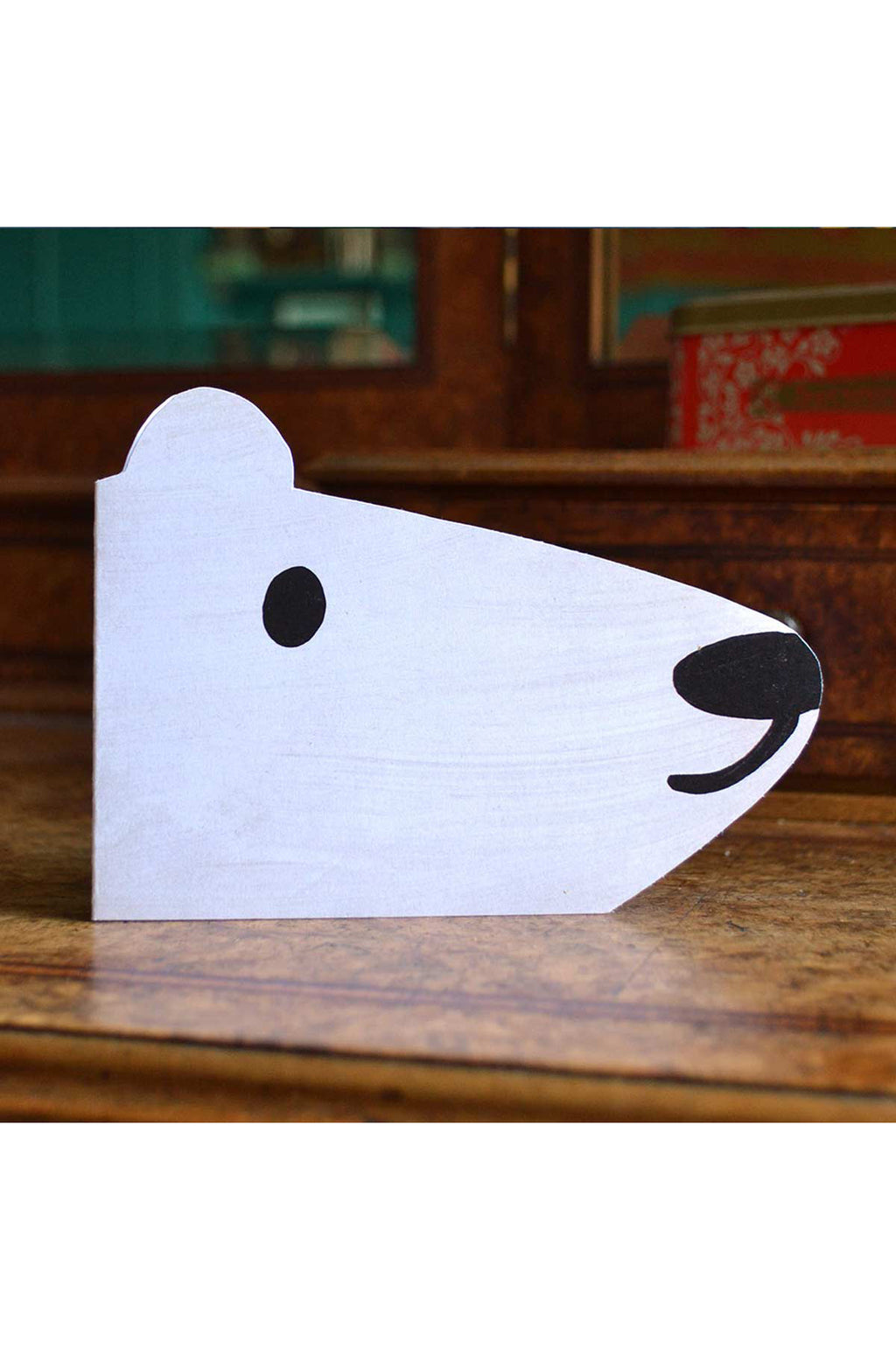 Polar Bear Shaped Greeting Card