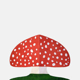 Mortlake Papers Red Mushroom Shaped Greeting Card.