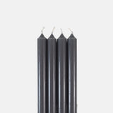 Box of 12 Dinner Candles Gris