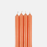 Box of 12 Dinner Candles Orange