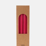 My Jolie Candle Box of 12 Dinner Candles Rose Fonce.