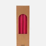 My Jolie Candle Box of 12 Dinner Candles Rose Fonce.