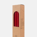 Box of 12 Dinner Candles Rouge