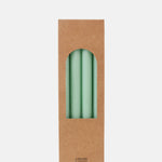 My Jolie Candle Box of 12 Dinner Candles Vert Pastel.