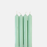 Box of 12 Dinner Candles Vert Pastel
