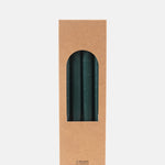 My Jolie Candle Box of 12 Dinner Candles Vert Foret.