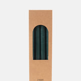 My Jolie Candle Box of 12 Dinner Candles Vert Foret.