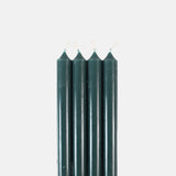 Box of 12 Dinner Candles Vert Foret