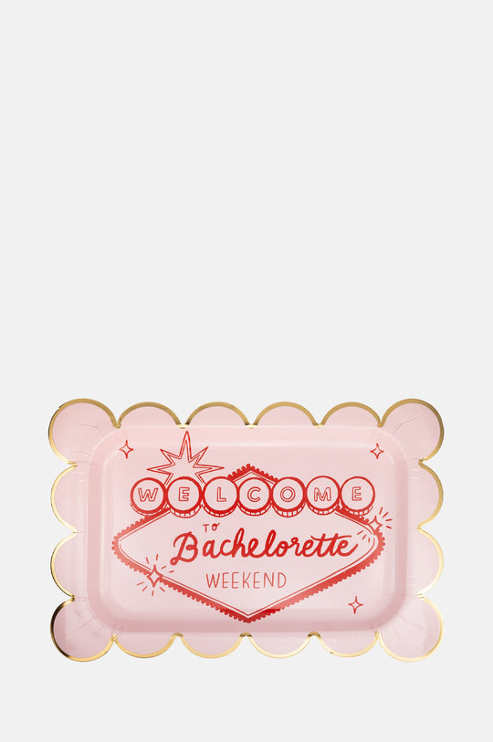 Bachelorette Scalloped Plate