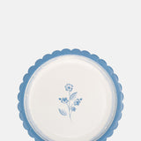 My Minds Eye Round Blue Flower Plate.