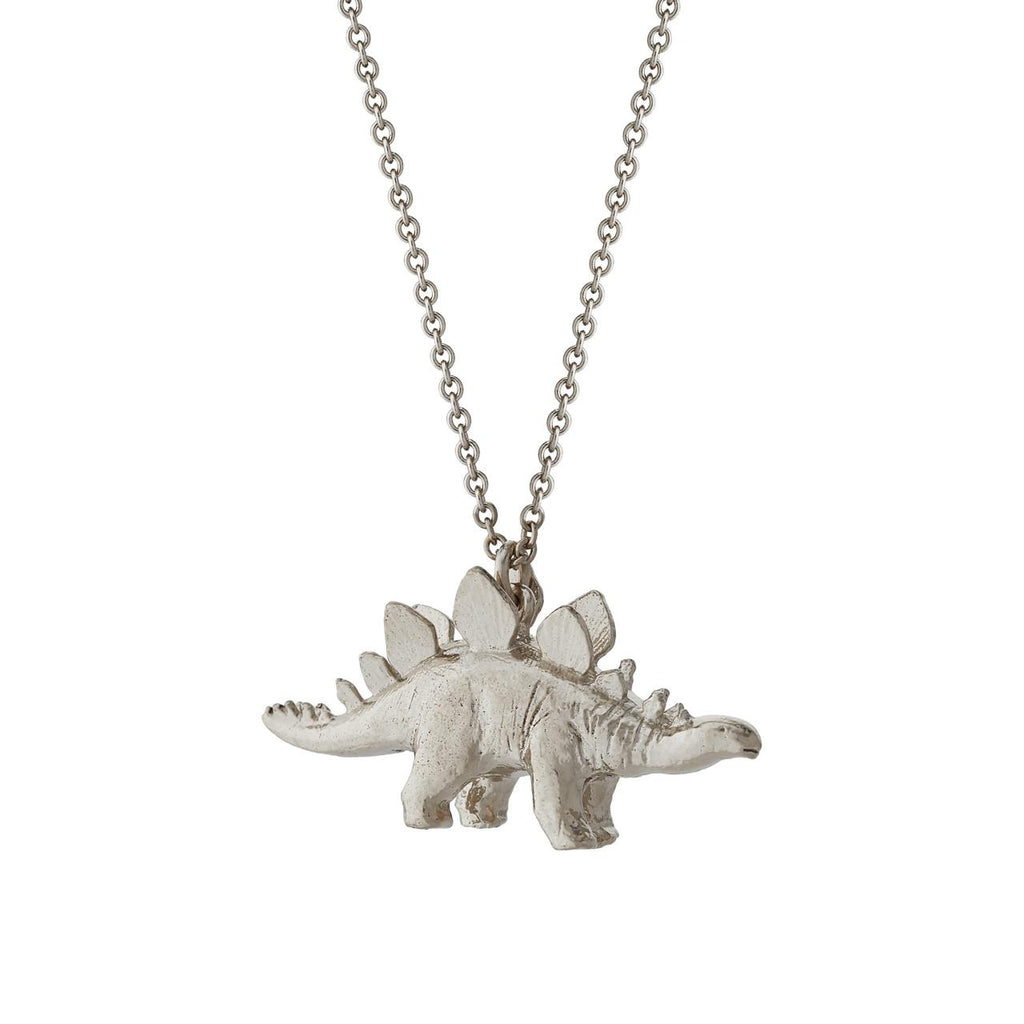 A.M. Stegosaurus Necklace Silver