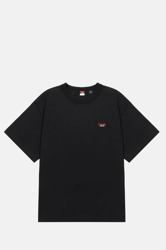 Box Logo Embroidery Tee Black