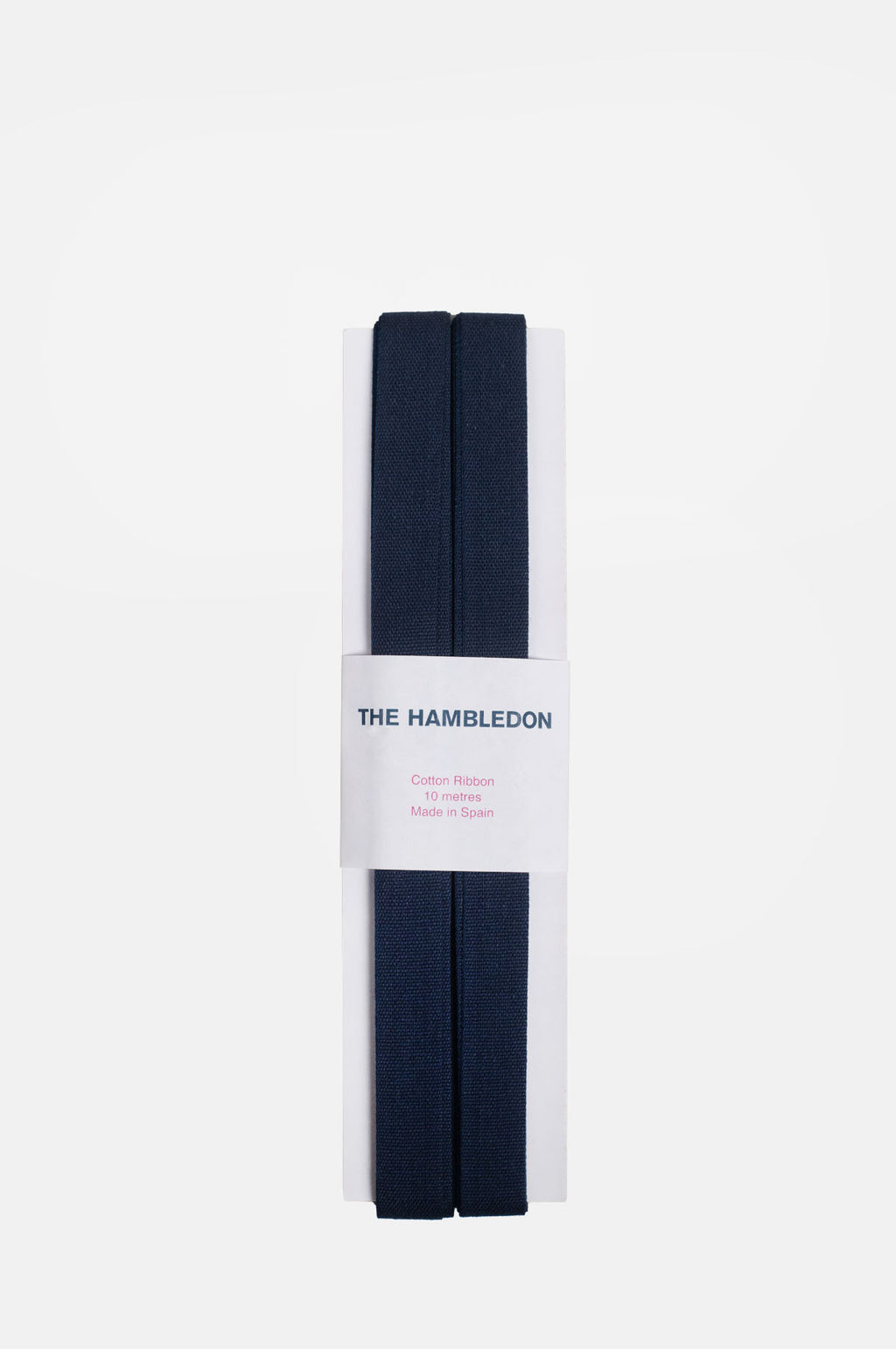 Navy Blue Cotton Ribbon 15mm 10m.