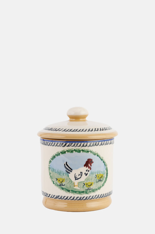Hen Landscape Lidded Sugar Bowl
