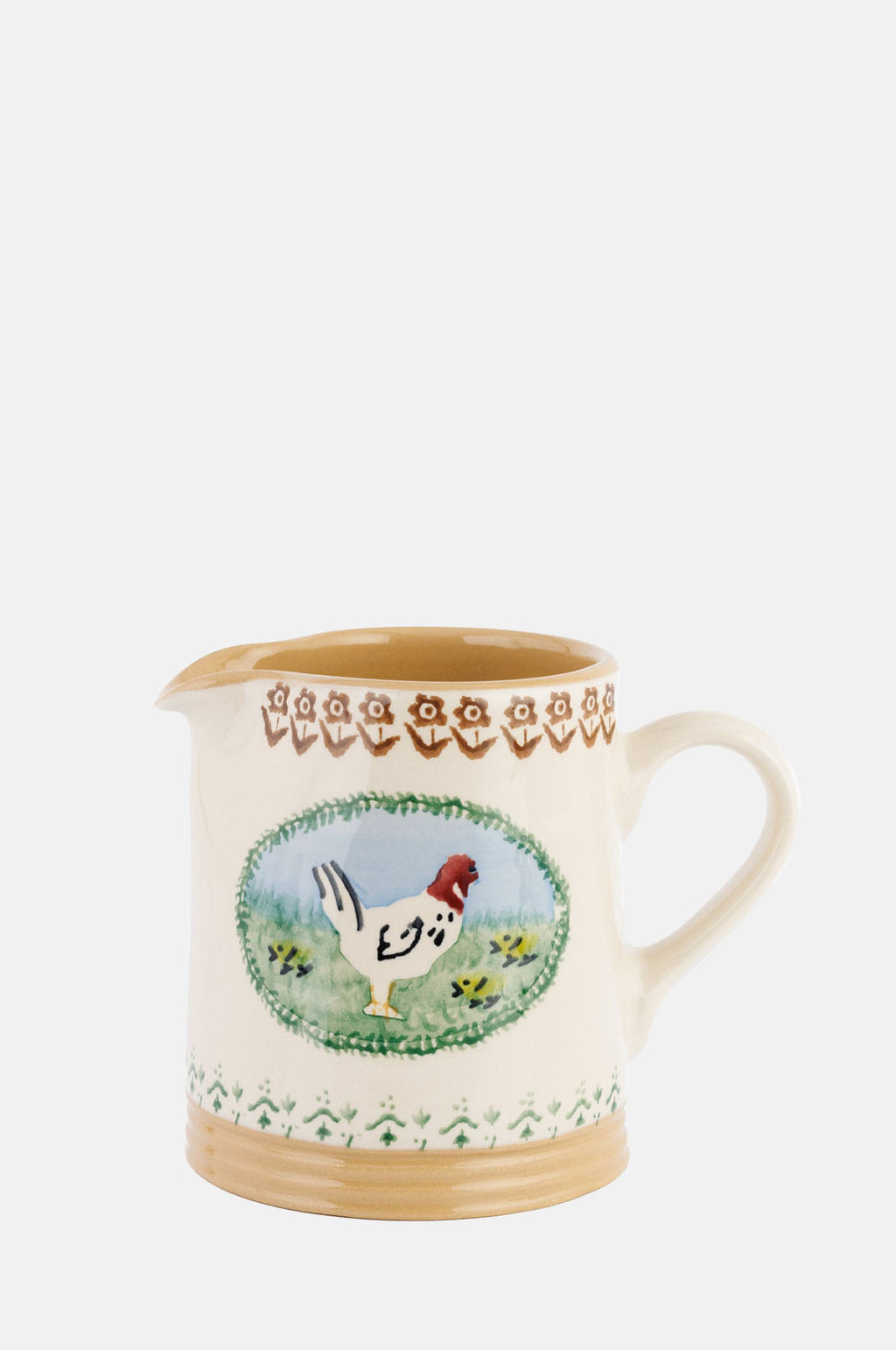 Nicholas Mosse Hen Landscape Small Cylinder Jug.
