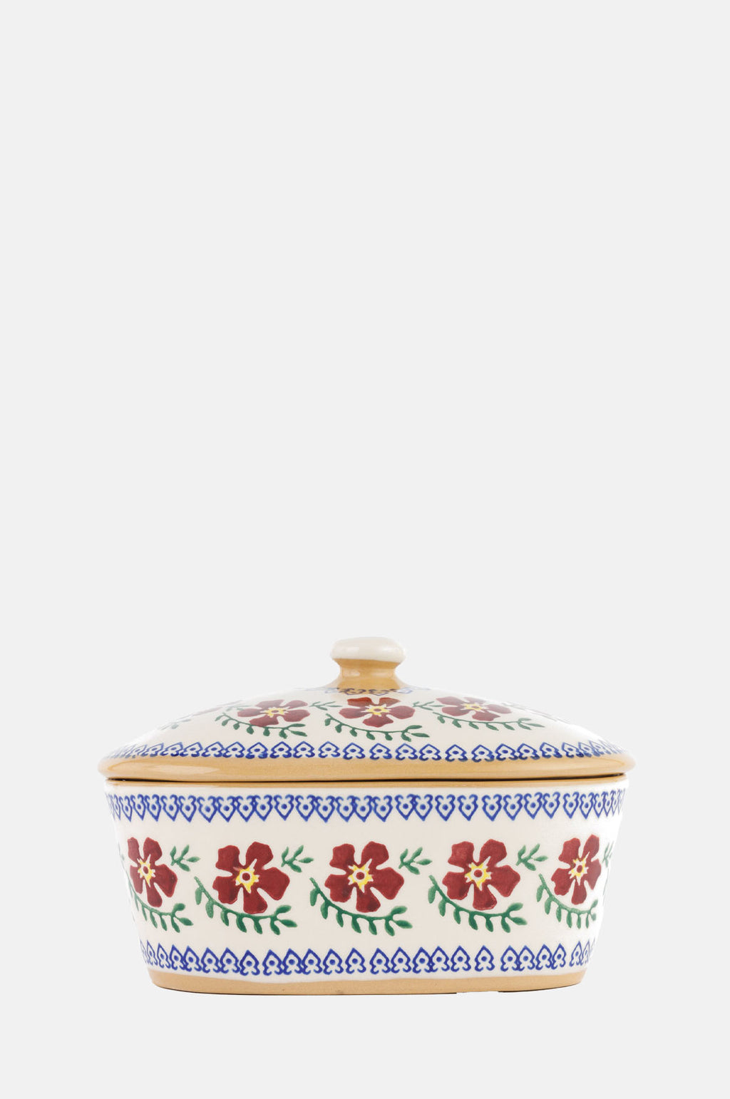 Nicholas Mosse Old Rose Covered Butterdish.