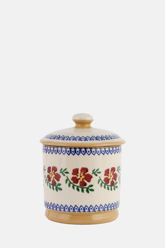 Old Rose Lidded Sugar Bowl