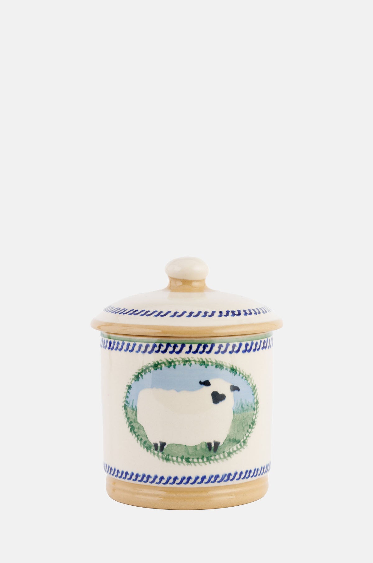 Nicholas Mosse Sheep Landscape Lidded Sugar Bowl.