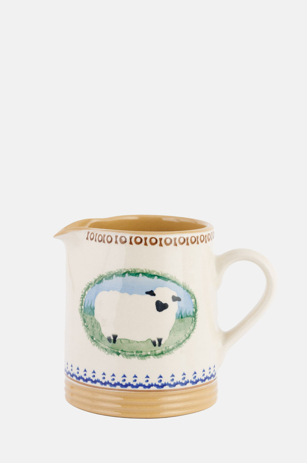 Nicholas Mosse Sheep Landscape Small Cylinder Jug.