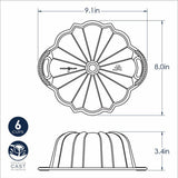 Gold 6 Cup Anniversary Bundt Pan