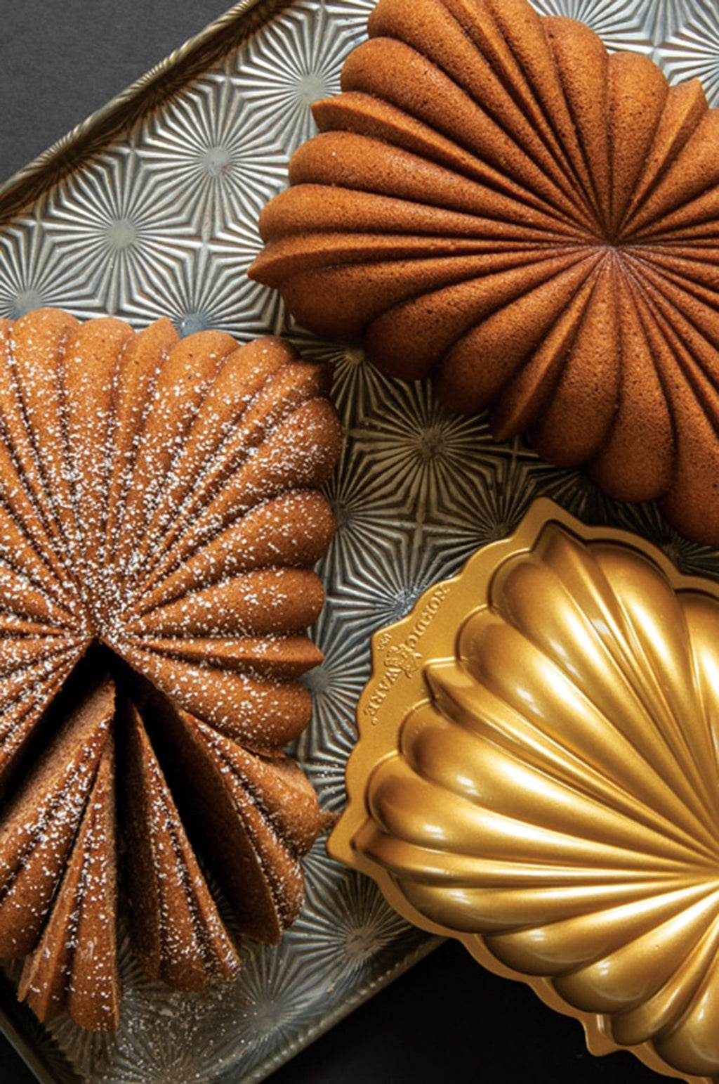 Gold Fluted Loaf Pan