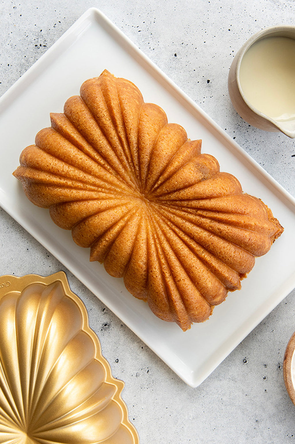 Gold Fluted Loaf Pan