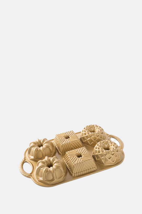 Gold Geo Bundtlette Pan