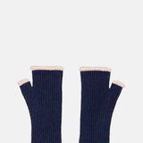 Oats and Rice Dorothy Fingerless Gloves Navy.