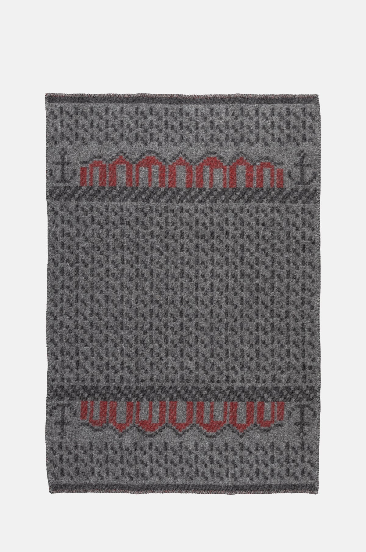 Oejbro Skafto Gra Wool Blanket 90x130cm.