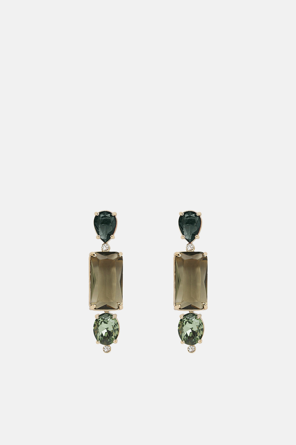 Gianni Gold/Green Convertible Drop Earrings