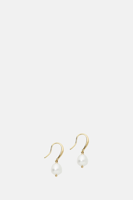 Prado Pearl Gold Drop Earrings