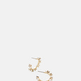 Olive and Piper Prive Gold Hoop Earrings.