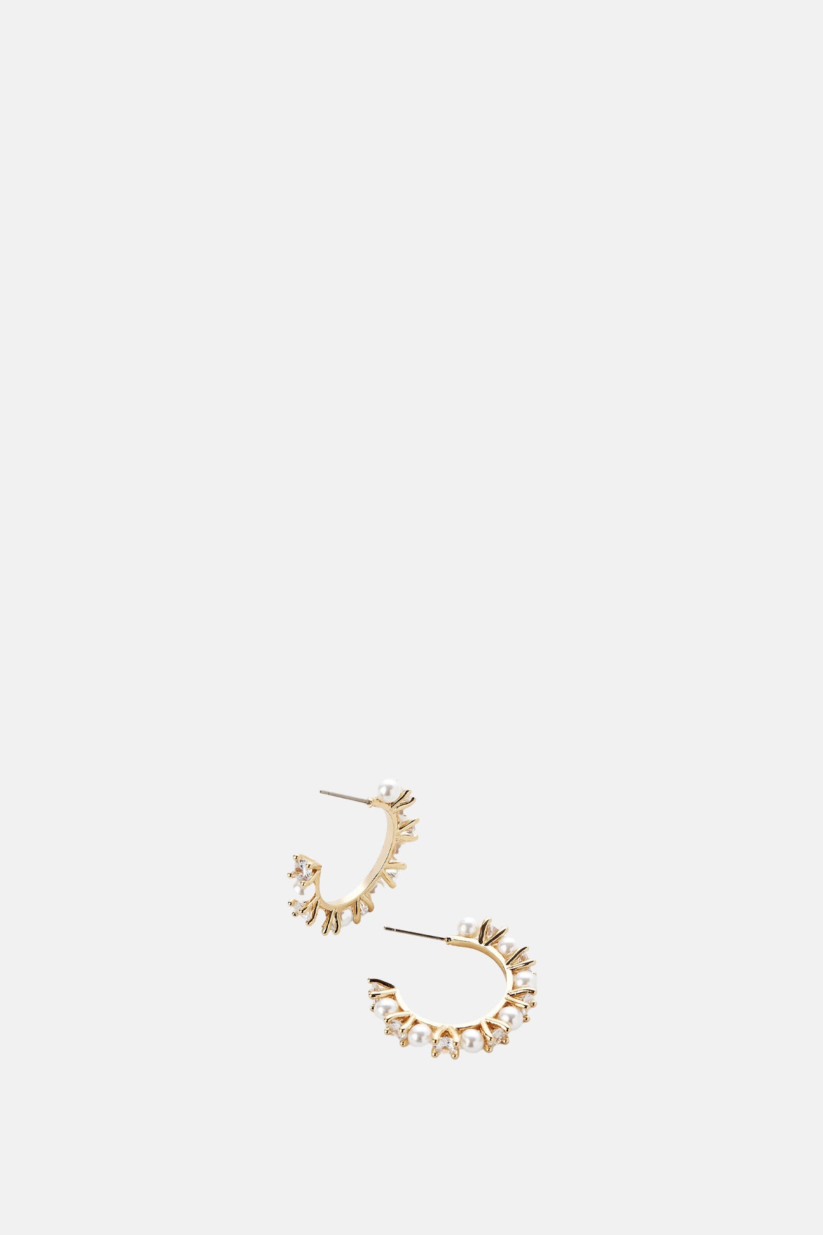 Olive and Piper Prive Gold Hoop Earrings.
