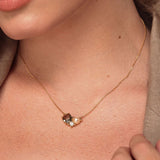 Sadie Ox Gold/Green Pendant Necklace