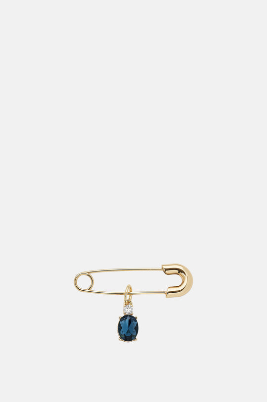 Something Blue Oval Gold/Ocean Pin