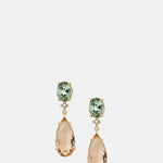 Olive and Piper Thea Gold Multicolour Drop Earrings.