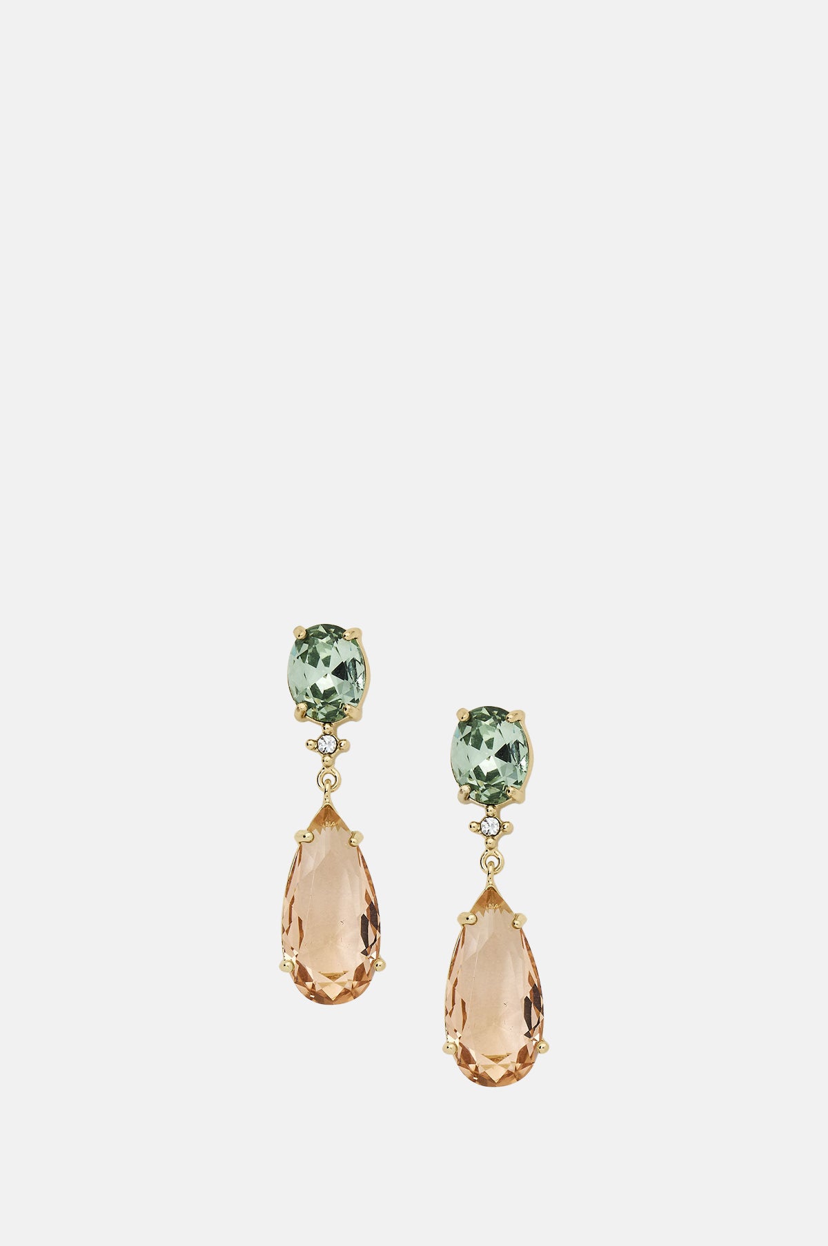 Olive and Piper Thea Gold Multicolour Drop Earrings.