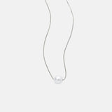 Olive and Piper Drew Pendant Necklace Silver.