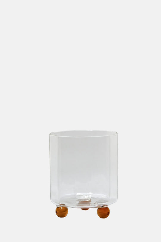 Palermo Glass Dark Yellow Feet