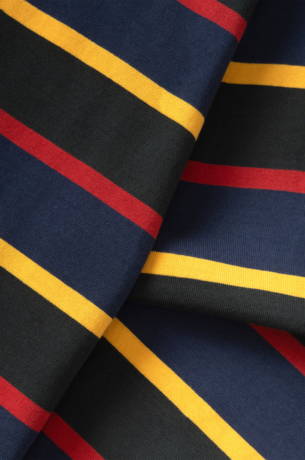 Classic Rugby Shirt Forest Multi-Stripe